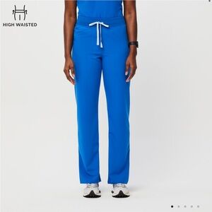 High Waisted Livingston Basic Scrub Pants in Royal Blue Size Small (worn once)